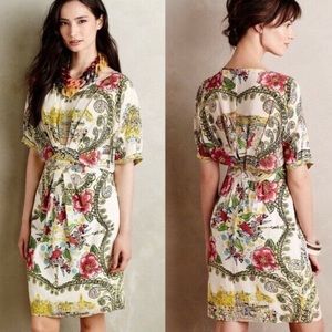 Anthroplogie Collette Dinnigan Scenic Silk Dress